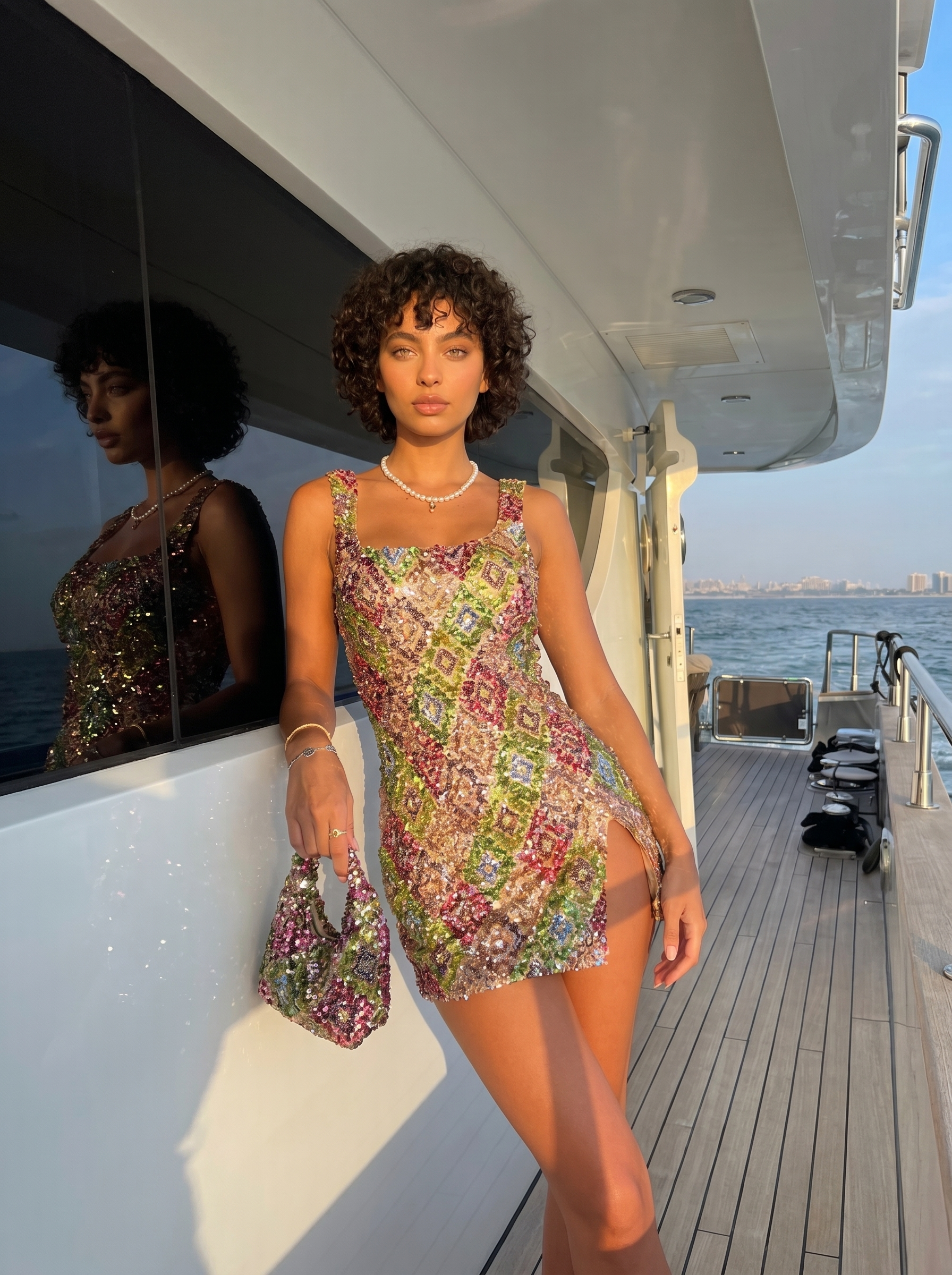 Ecurina Mini Dress - Beige