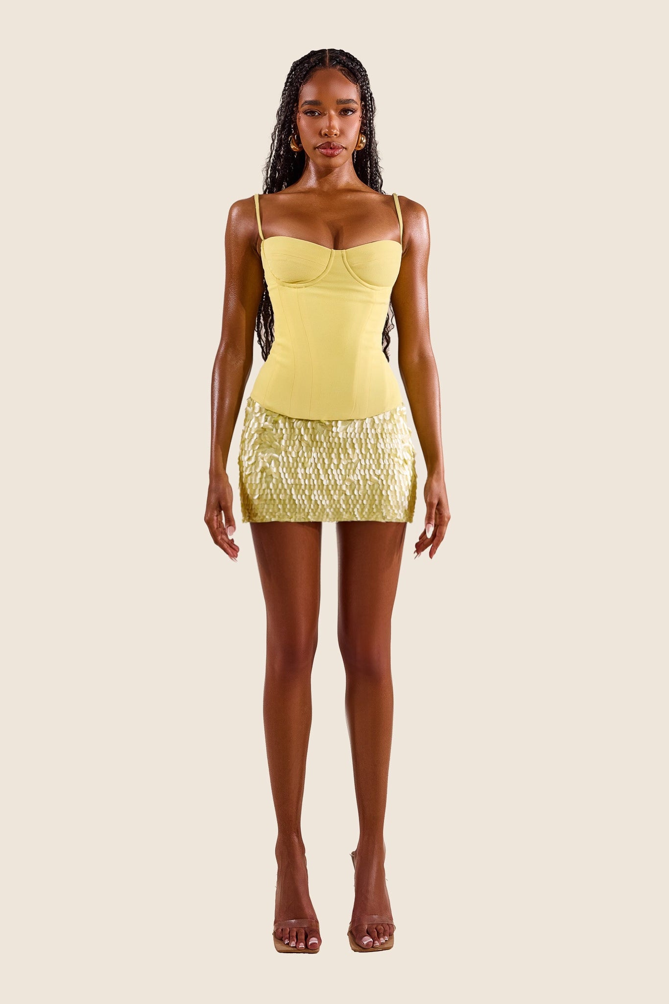 Shimmi Skirt - Lemon