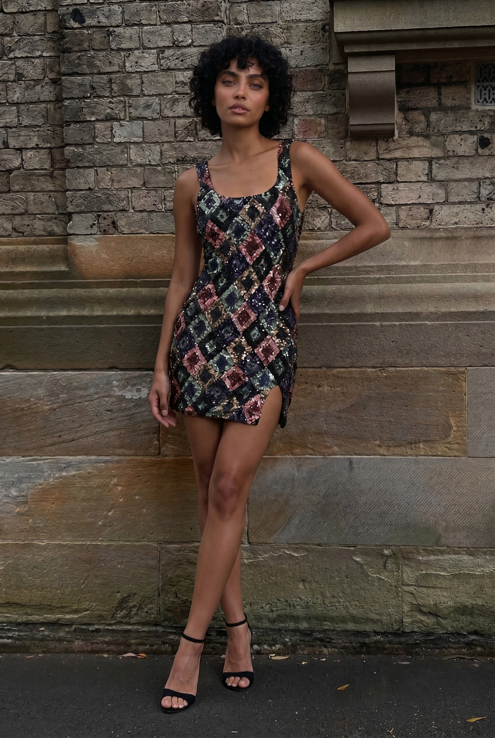 Ecurina Mini Dress - Black