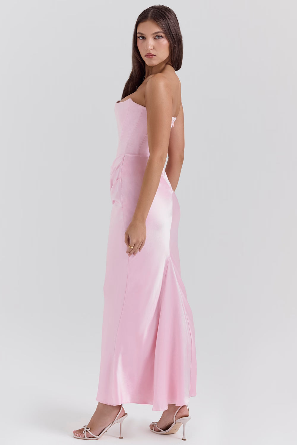 Strapless Corset Maxi Dress