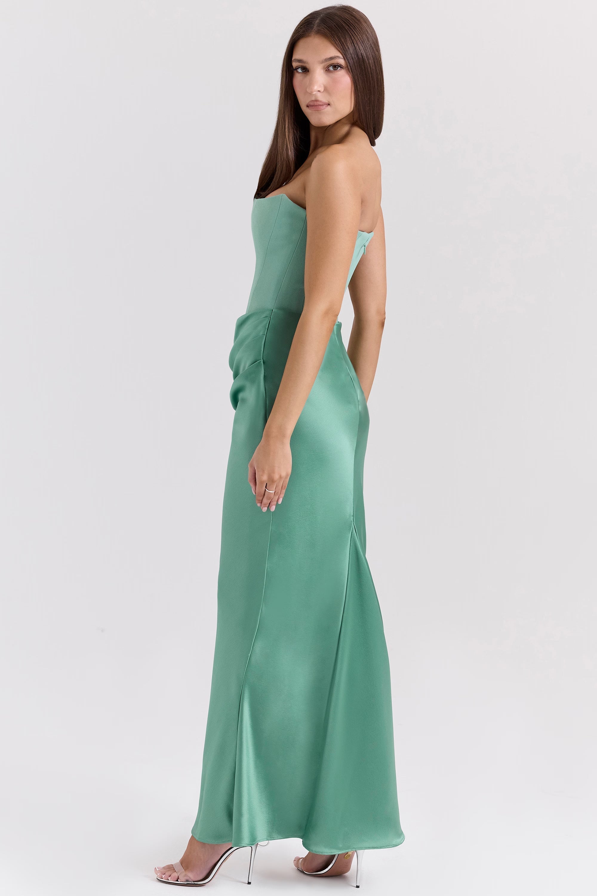 Strapless Corset Maxi Dress