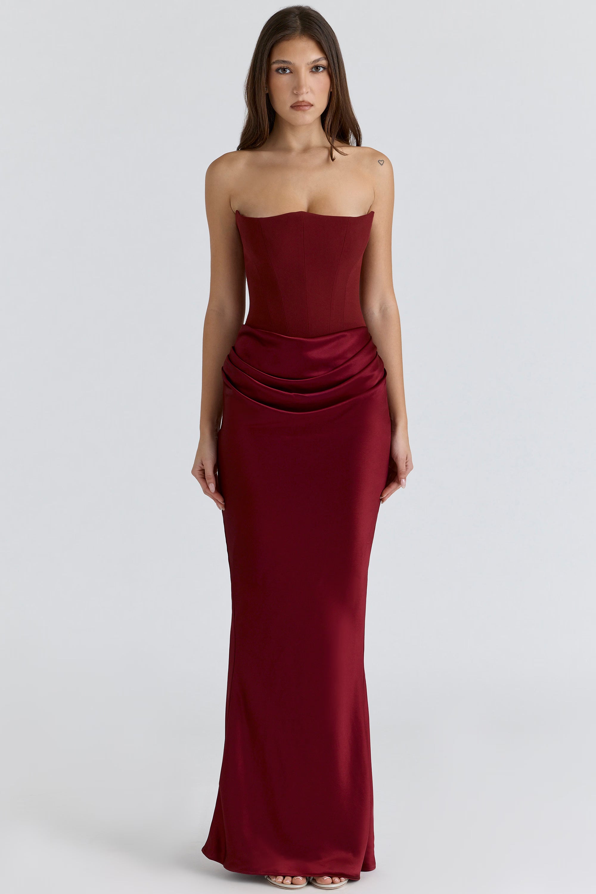 Strapless Corset Maxi Dress