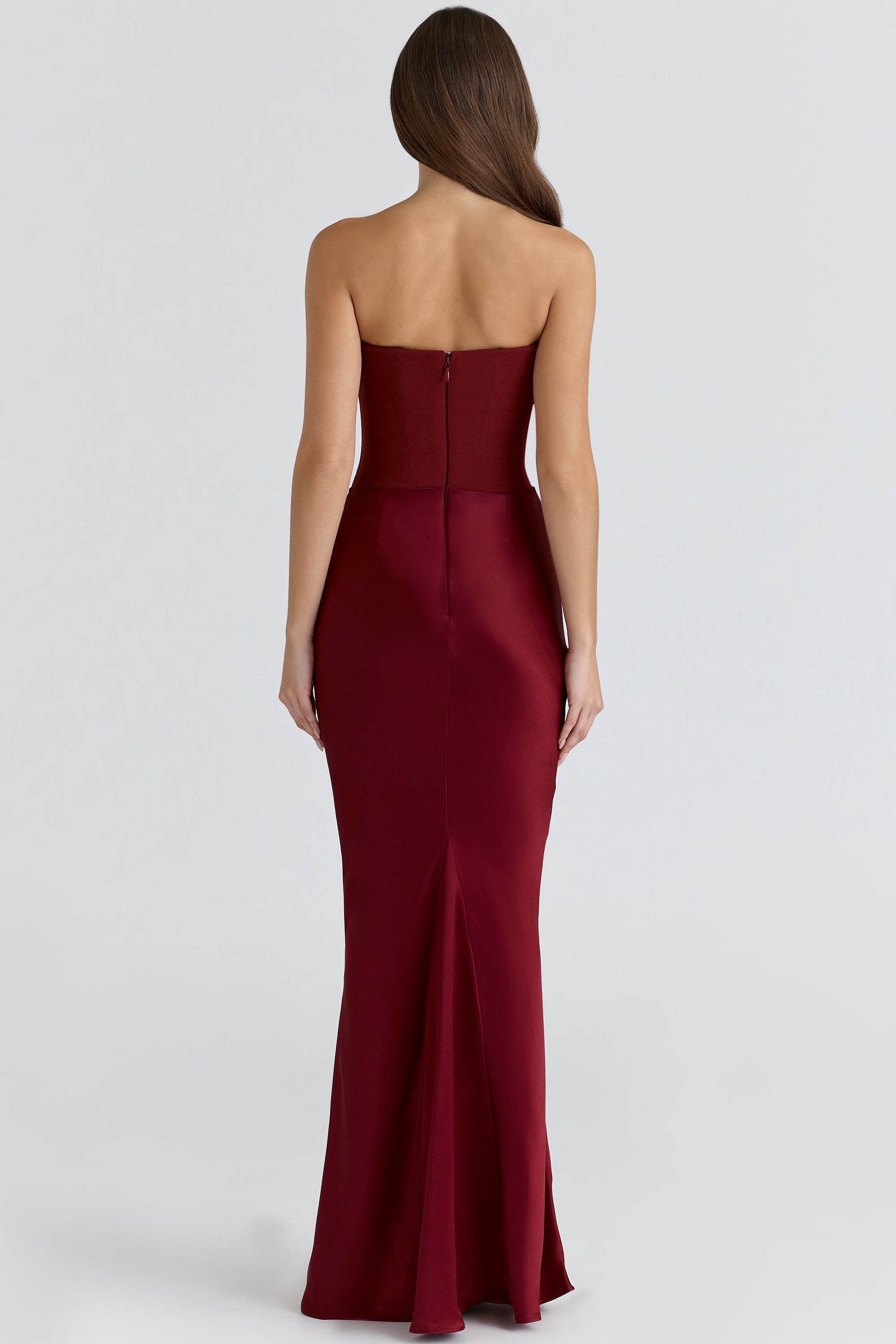 Strapless Corset Maxi Dress