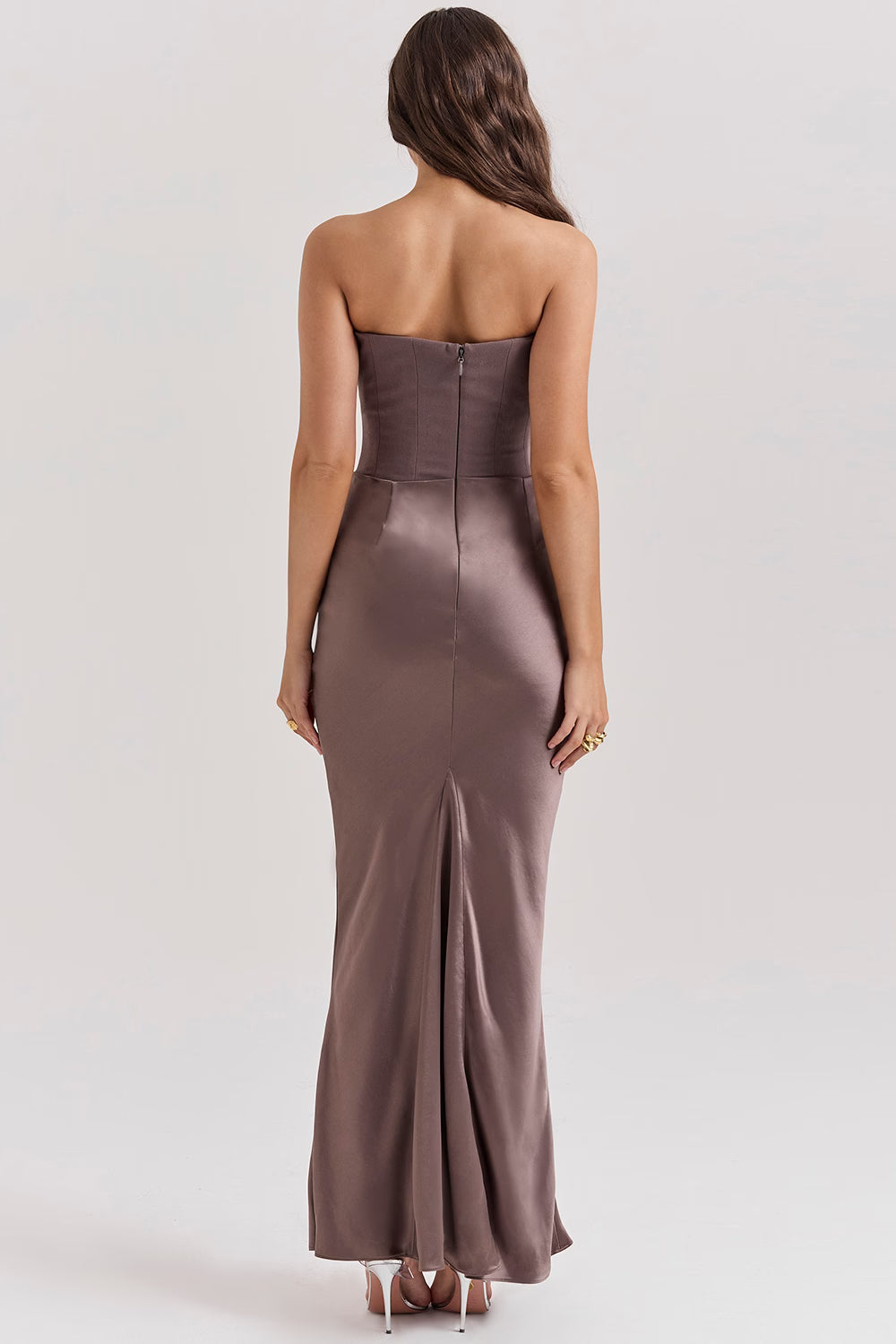 Strapless Corset Maxi Dress