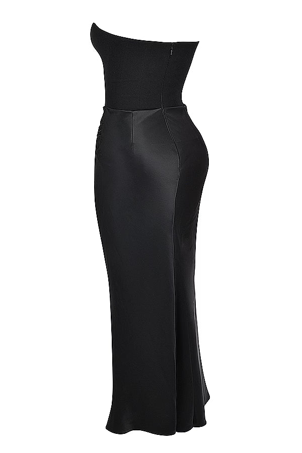 Strapless Corset Maxi Dress