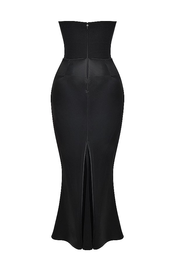 Strapless Corset Maxi Dress