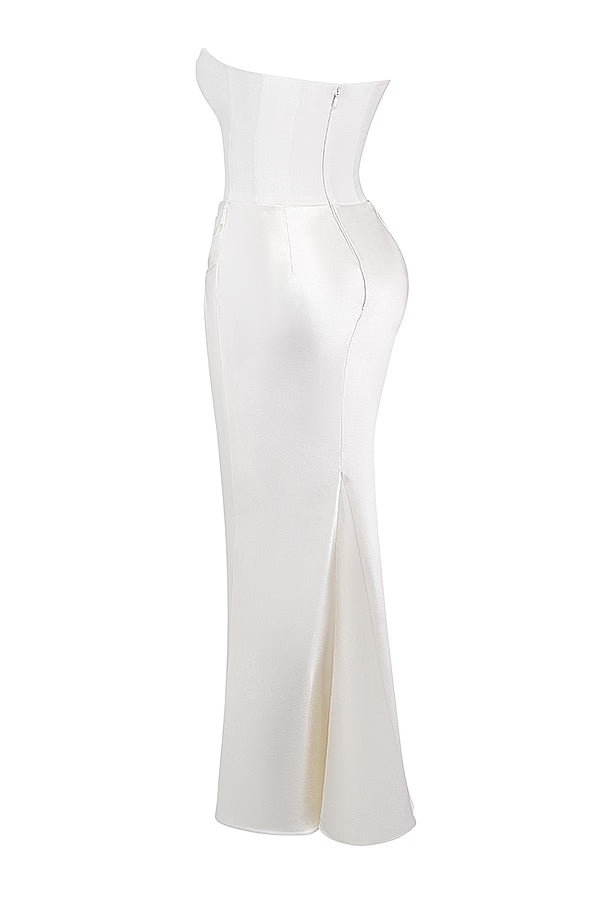 Strapless Corset Maxi Dress