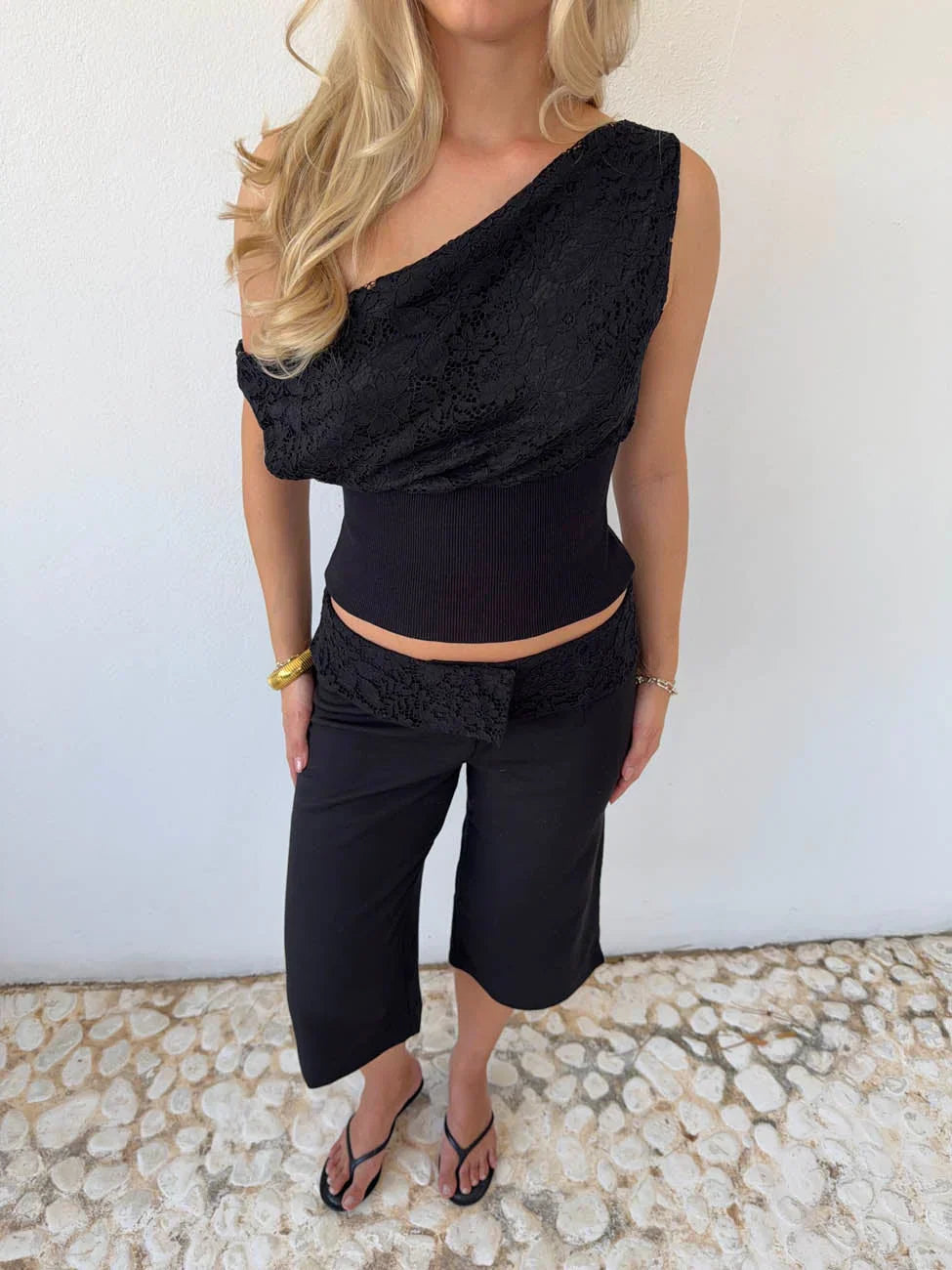 Kimmie polka dotted top